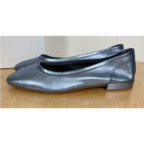 Maryam Nassir Zadeh Women's Serafina Flat Metallic Lavendar Round Toe Flat EU41 - Picture 5 of 7